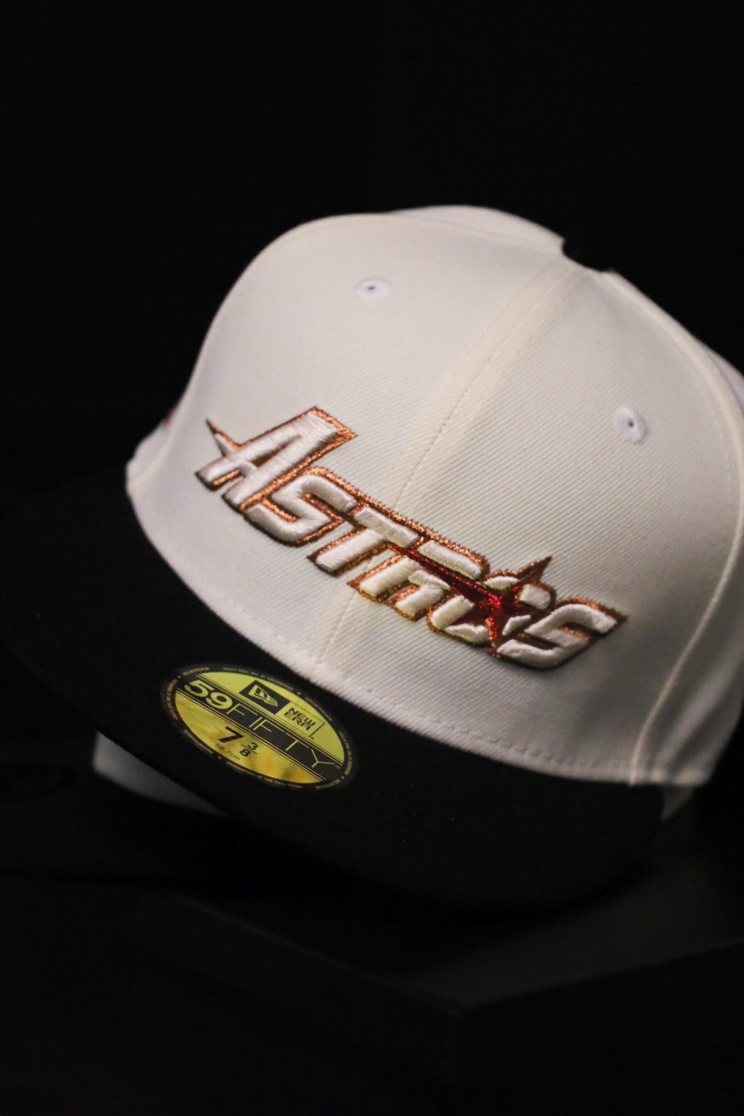 New Era Houston Astros 2000 Inaugural Season Side Patch Fitted (Off White/Black)