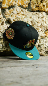 New Era Orlando Rays Southern League Side Patch Grey UV 59Fifty Fitted (Black/Pine Green)
