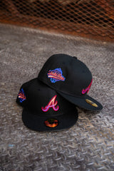 New Era Atlanta Braves 1995 World Series Grey UV (Black) 59Fifty Fitted - New Era