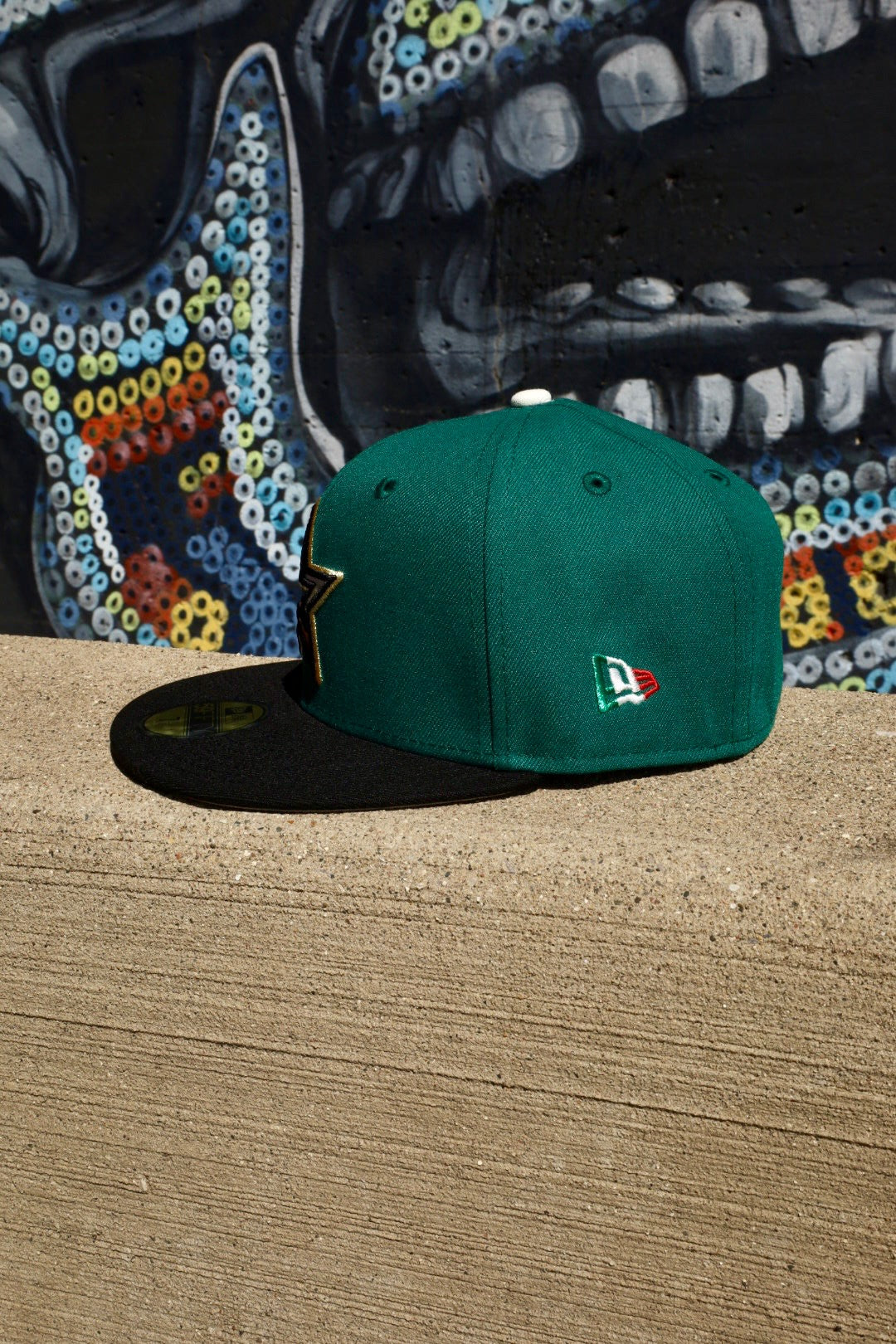 New Era Houston Astros Aztec Warrior Side Patch Grey UV 59Fifty Fitted (Green/Black)