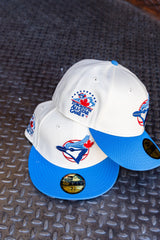 New Era Toronto Blue Jays 1991 ASG Grey UV 59Fifty Fitted (Off White/Air Force Blue) - New Era