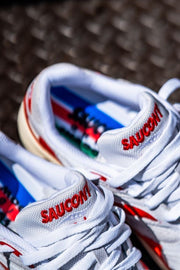 Mens Saucony Grid Shadow 2 (White/Red)