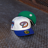 New Era Arizona Diamondbacks 1998 Inaugural Season Green UV 59Fifty Fitted (Off White/Purple) - New Era