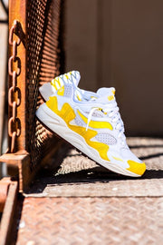 Mens Saucony Grid Shadow 2 (White/Yellow)