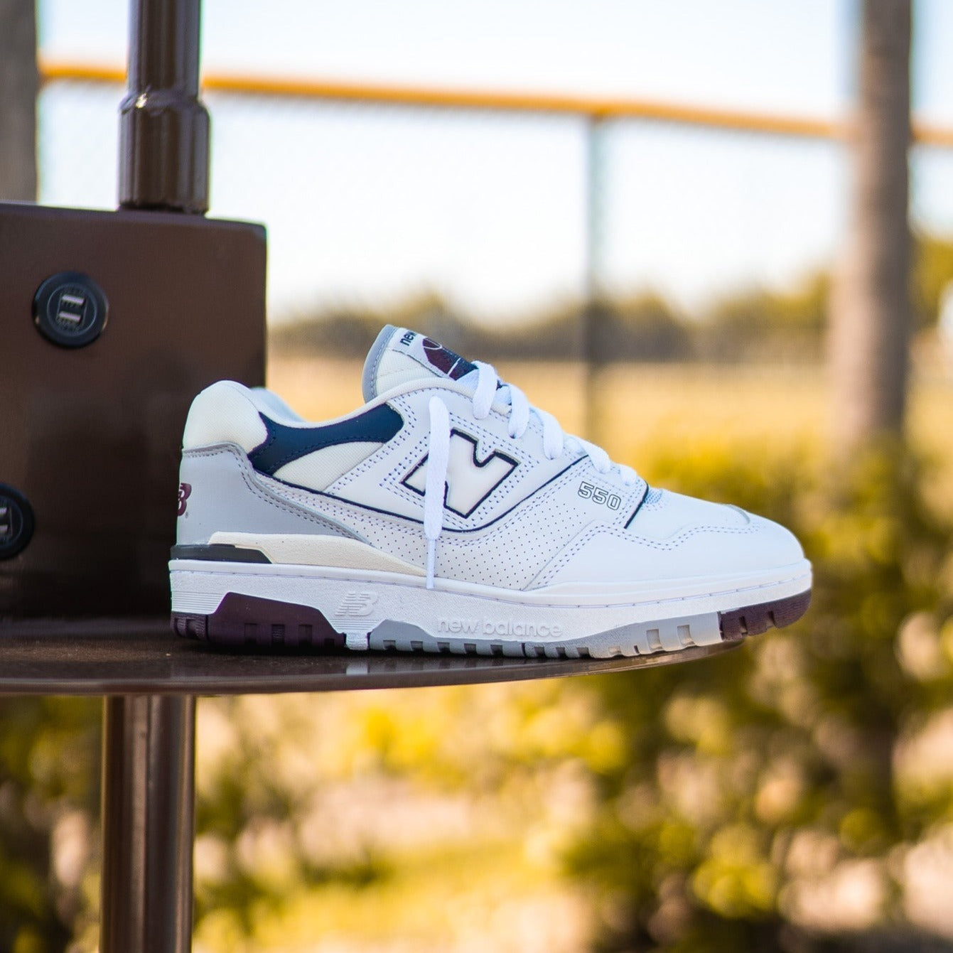 Balance 550 New Balance Suede Burgundy Mens New Balance 550 (White