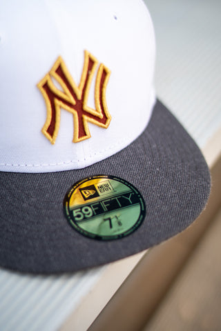 New Era New York Yankees Subway Series Stone UV (White/Wool) - New Era