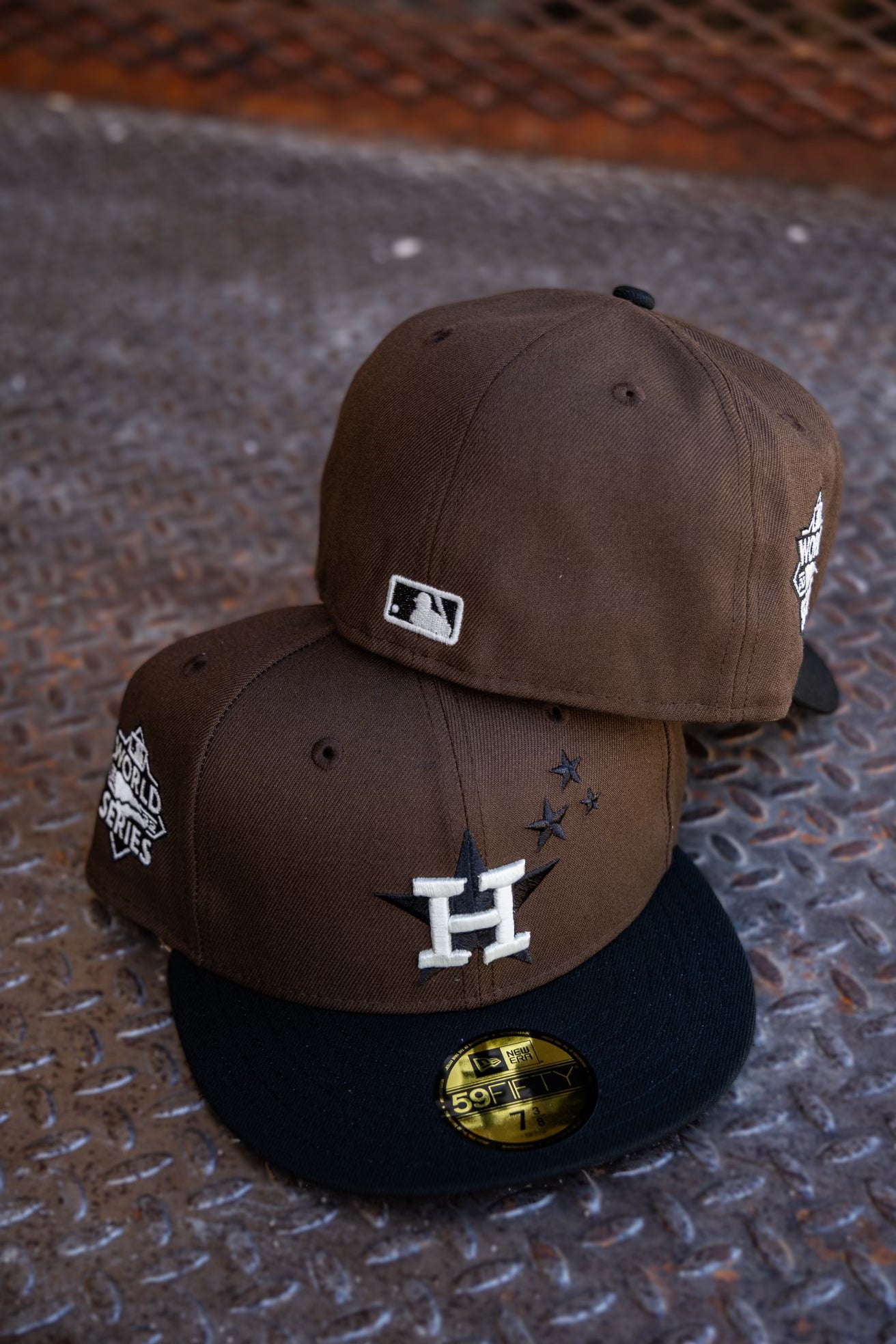 New Era Houston Astros 2022 World Series Grey UV (Cactus Mocha) 59Fifty Fitted - New Era