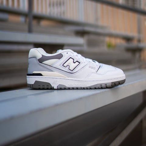 New Balance Men's 550 White/Blue/Grey Sneakers