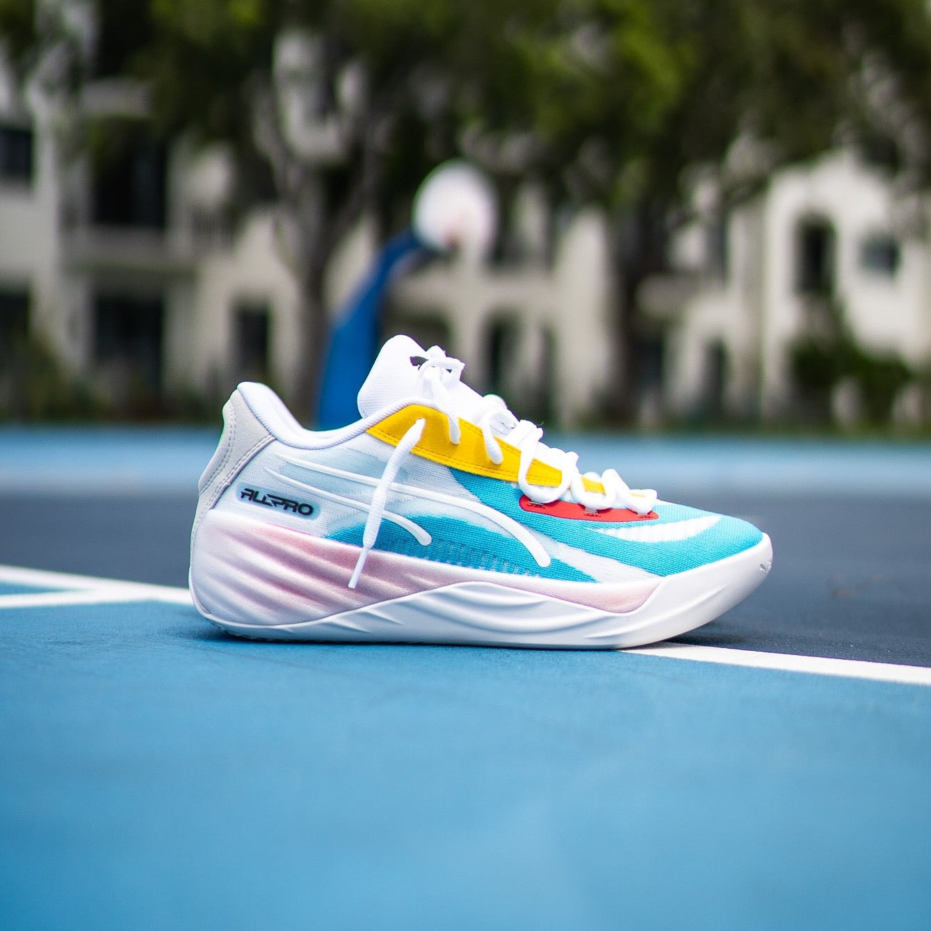 シューズ(男性用) PUMA ALL PRO NITRO 28cm Mens Puma All-Pro Nitro (White/Multi) – SNEAKER TOWN