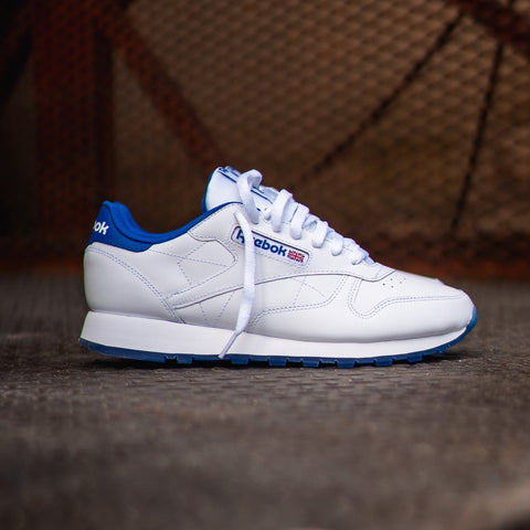 Reebok- Classic Leather Rare Red white Blue Sneaker 6.5