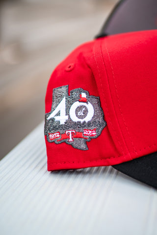 New Era Texas Rangers 40th Anniversary 9FORTY A-Frame Snapback (Red/Black)