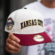New Era Kansas City Royals Baseball Club Grey UV (Off White/Brick Red) - New Era