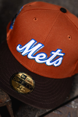 New Era New York Mets 50th Anniversary Green UV (Rust Orange/Mocha) - New Era
