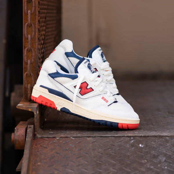 Mens New Balance 550 (White/Red) - BB550CPB – SNEAKER TOWN display picture 2