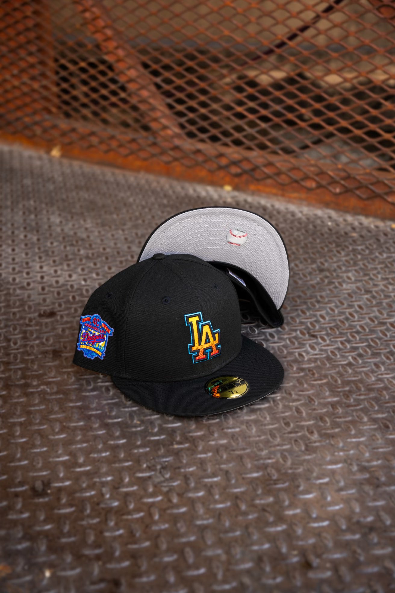 New Era Los Angeles Dodgers 40th Anniversary Grey UV (Black) 59Fifty Fitted - New Era
