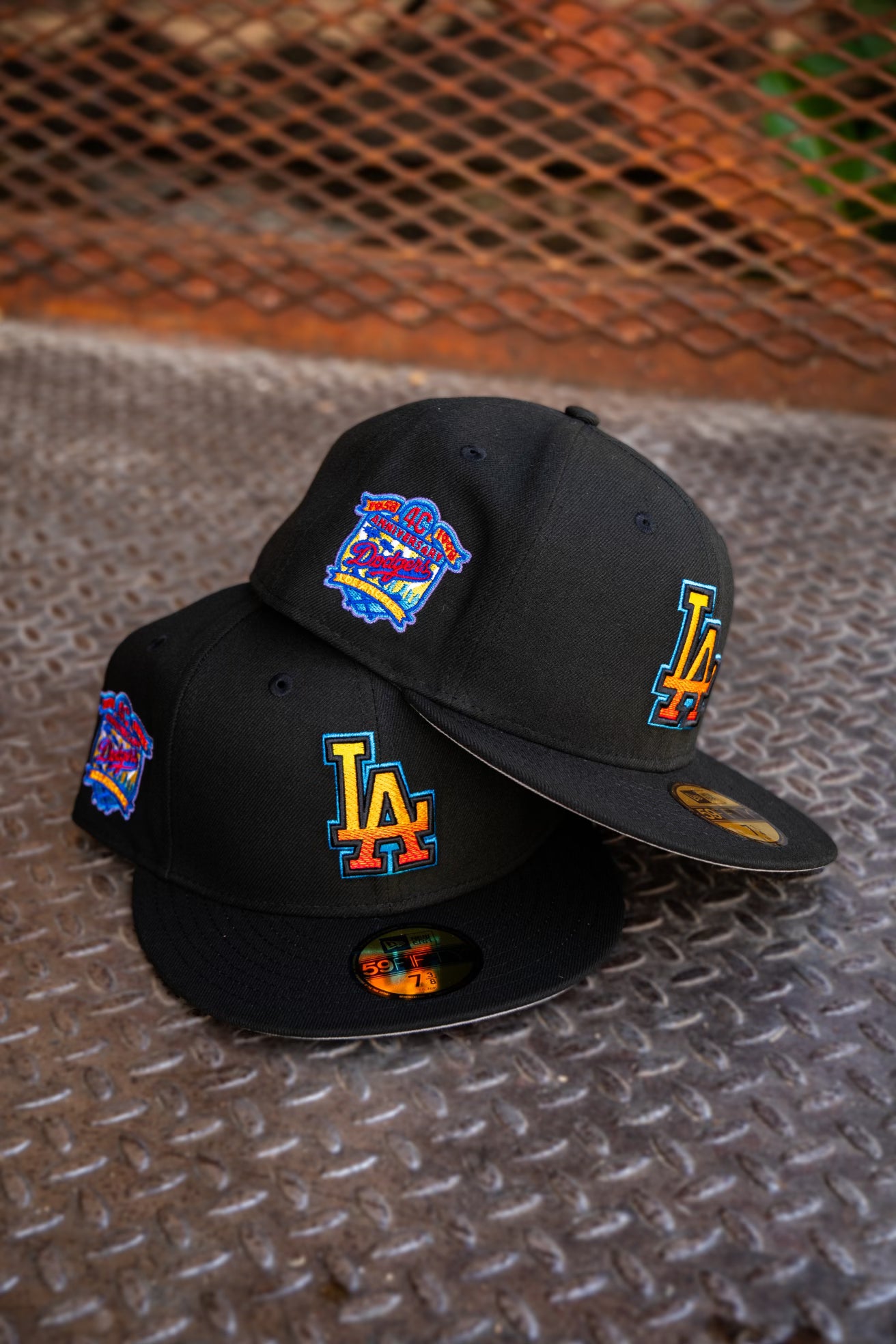 New Era Los Angeles Dodgers 40th Anniversary Grey UV (Black) 59Fifty Fitted - New Era