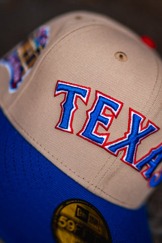 New Era Texas Rangers Final Season Green UV (Khaki/Blue) - New Era