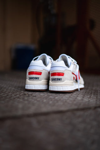 Mens Saucony Shadow 5000 (White/Red) - Saucony