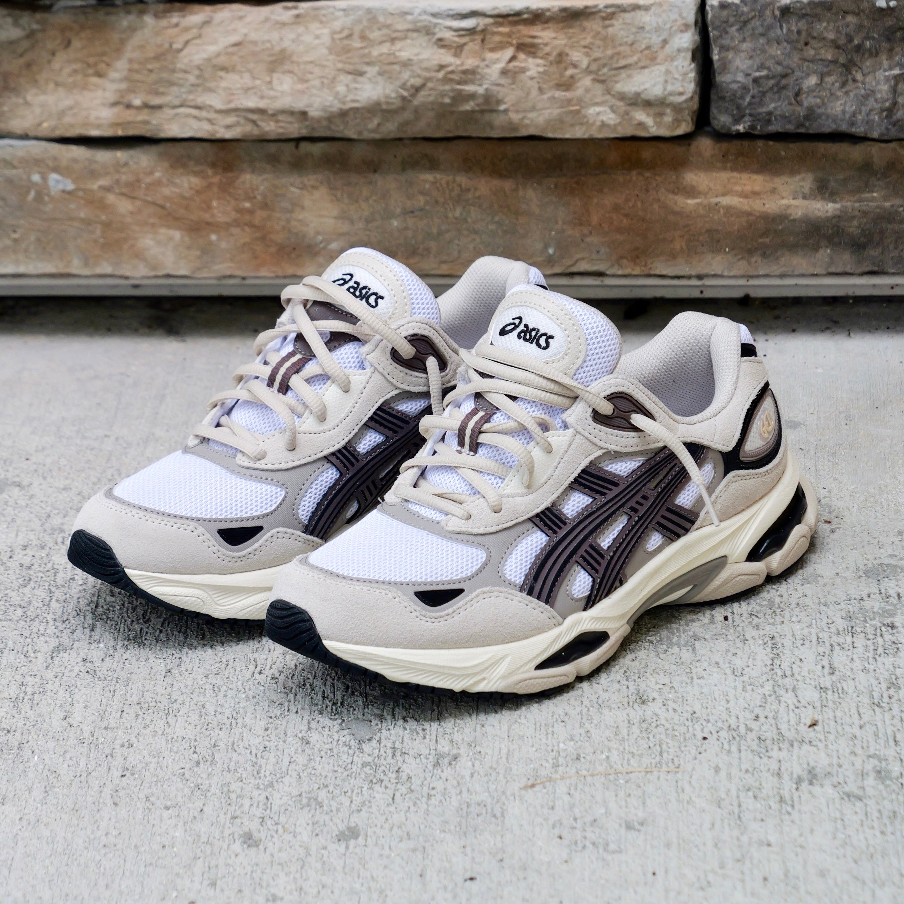 Mens Asics Gel-NYC 2.0 (White/Oatmeal)