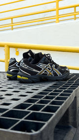 Mens Asics Gel-1130 (Black/Yellow)