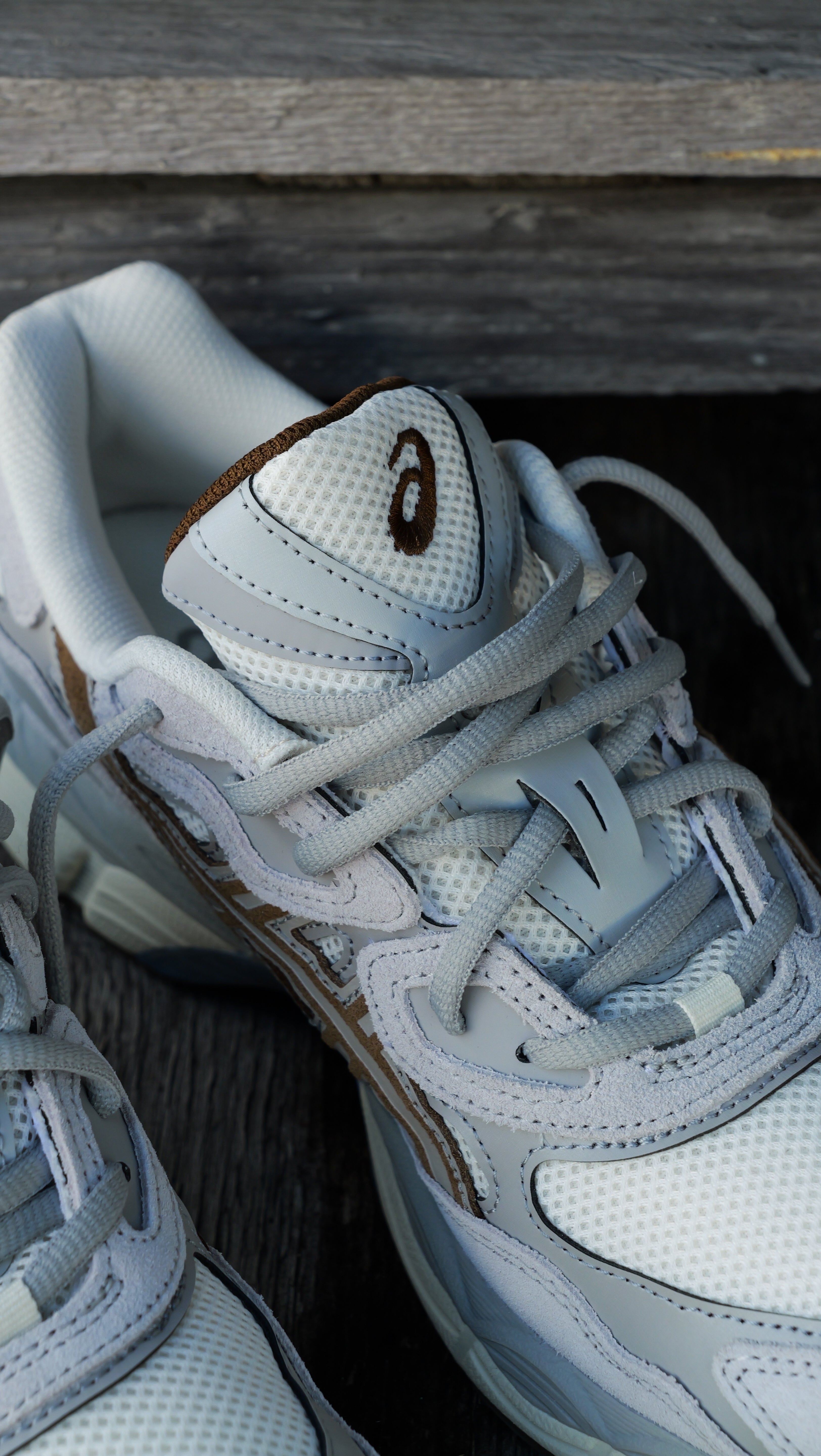 Mens Asics Gel-NYC (Cream/Cement Grey) - Asics