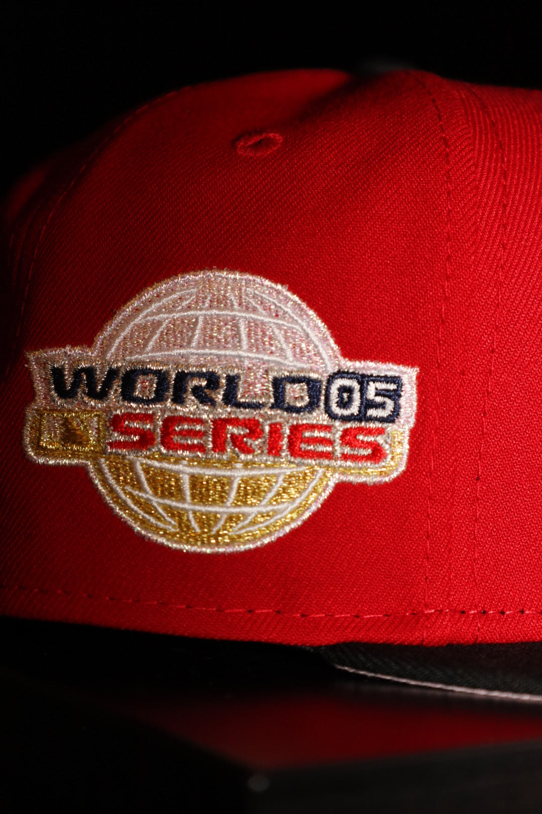 New Era Houston Astros 2005 World Series Side Patch Fitted (Red/Black) - ST New Era