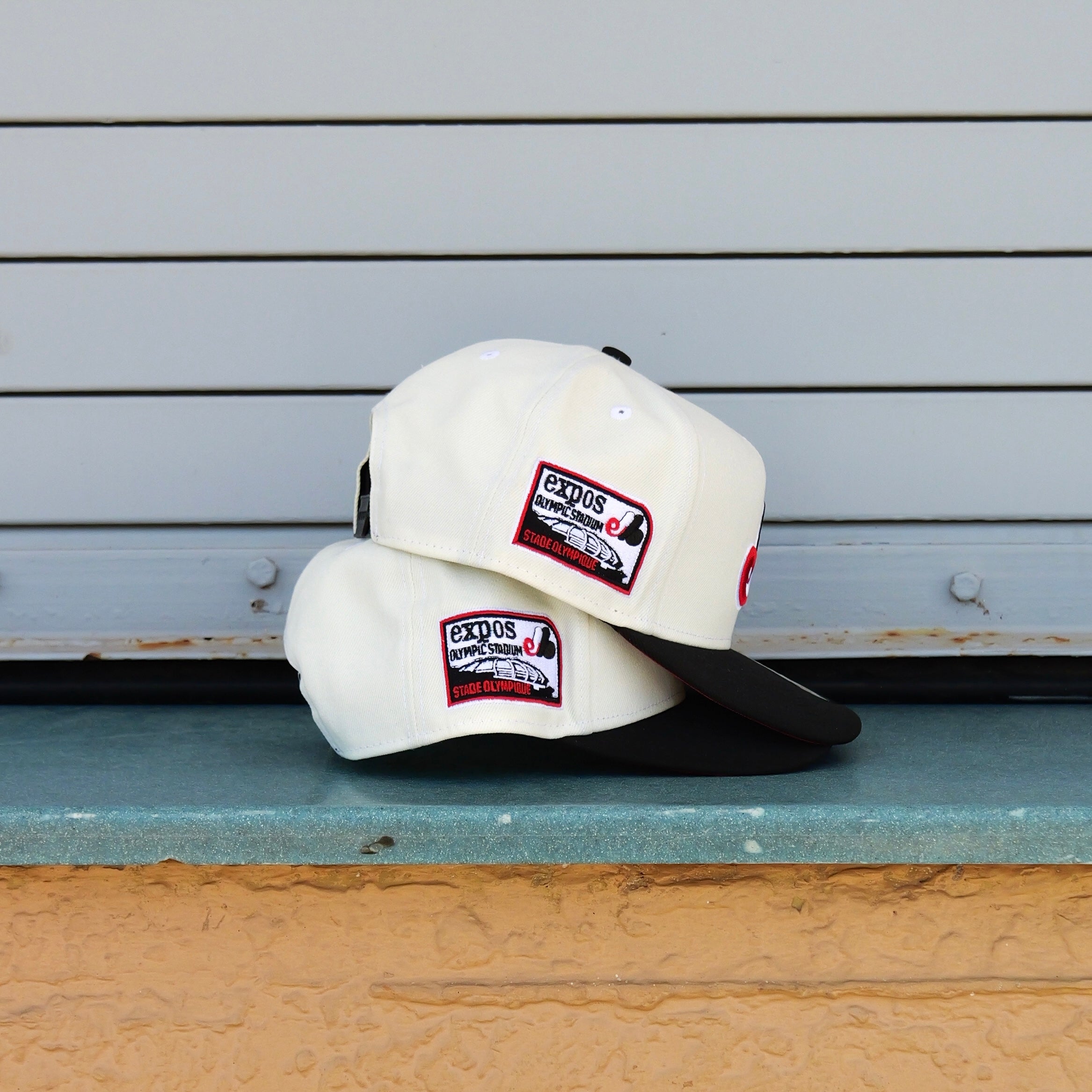 New Era Montreal Expos Stade Olympique 9FIFTY A-Frame Snapback-(Cream/Black) - New Era