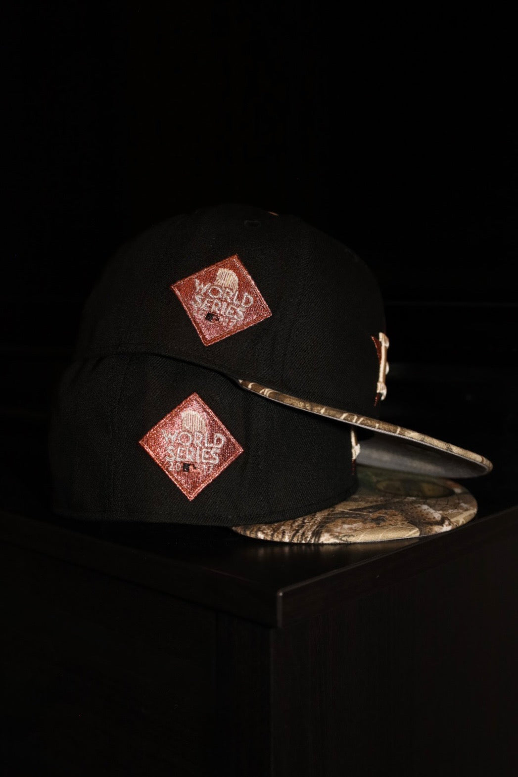 New Era Houston Astros 2017 World Series Side Patch 59Fifty Fitted (Black/Real Tree Camo)