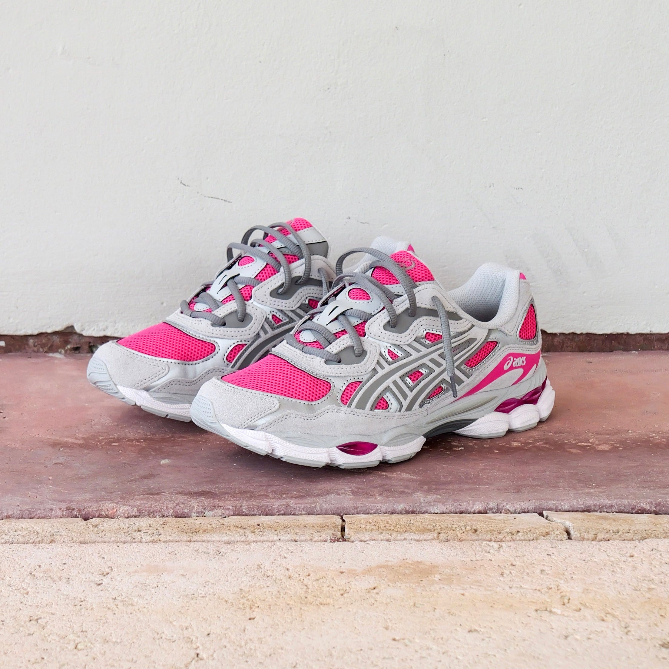 Mens Asics Gel-NYC (Pink Glo/Concrete)