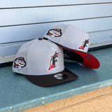 New Era Florida Marlins 2003 World Series Red UV 9FIFTY A-Frame Snapback (Grey/Black)
