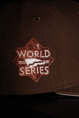 New Era Houston Astros 2022 World Series Side Patch Fitted (Walnut)