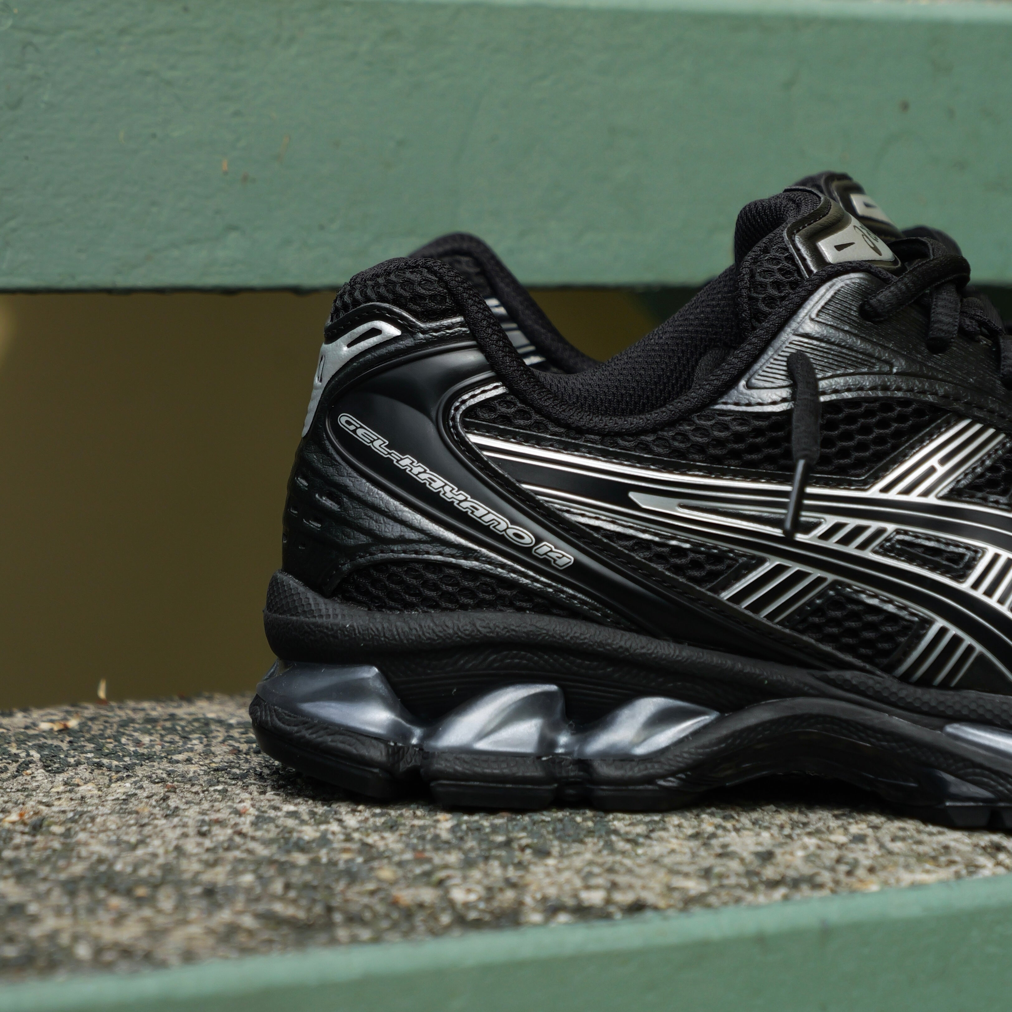 Mens Asics Gel-Kayano 14 (Black/Pure Silver)