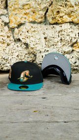 New Era Orlando Rays Southern League Side Patch Grey UV 59Fifty Fitted (Black/Pine Green)