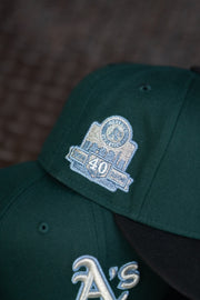 New Era Oakland Athletics 40th Anniversary Side Patch Grey UV (Dark Green/Black)
