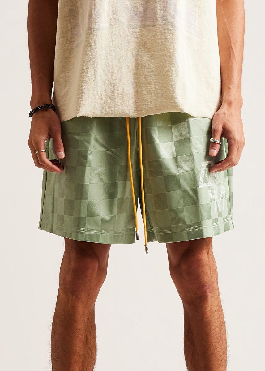 DSM Checkered Nylon Short-Sage - Diet Starts Monday