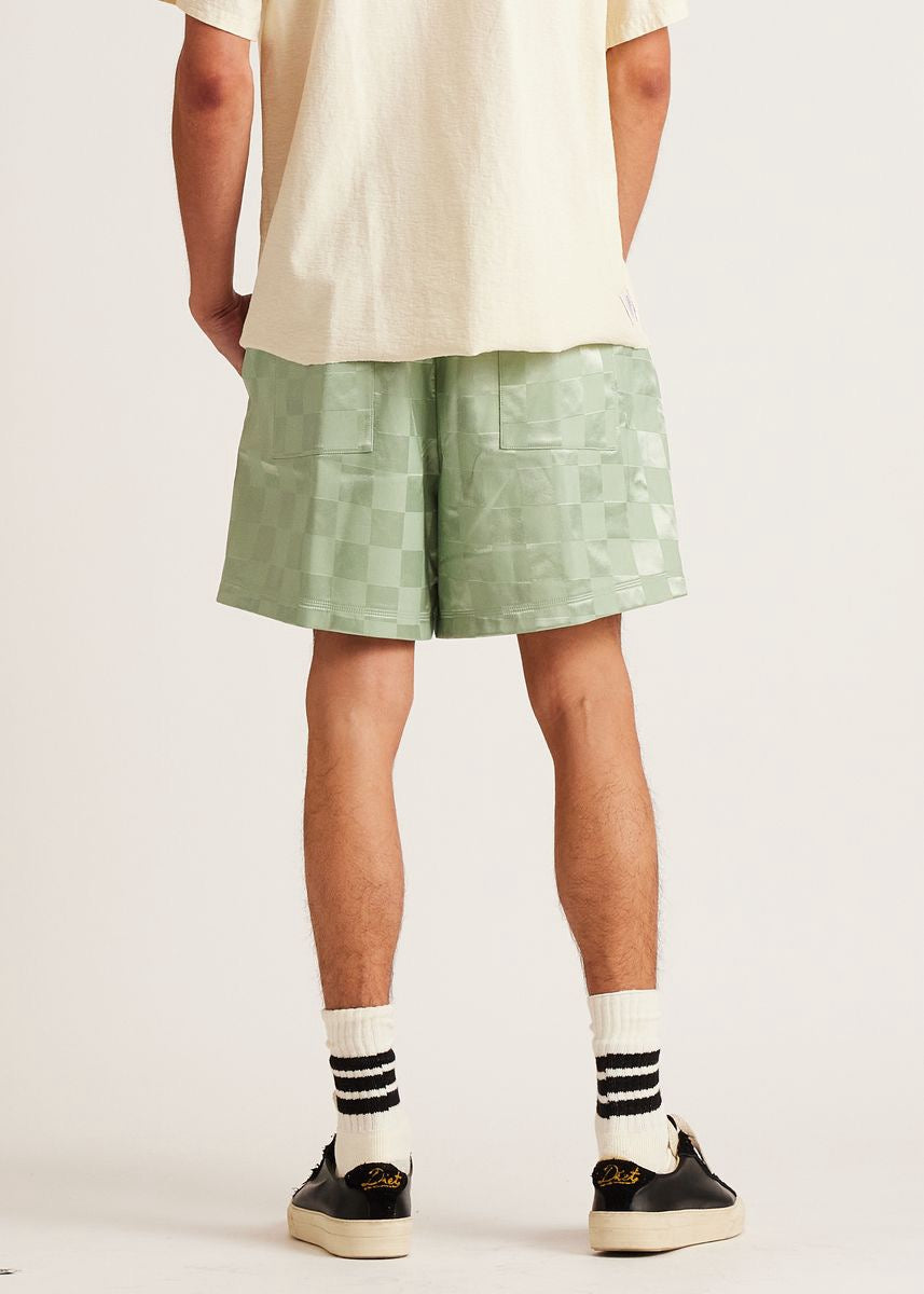 DSM Checkered Nylon Short-Sage - Diet Starts Monday