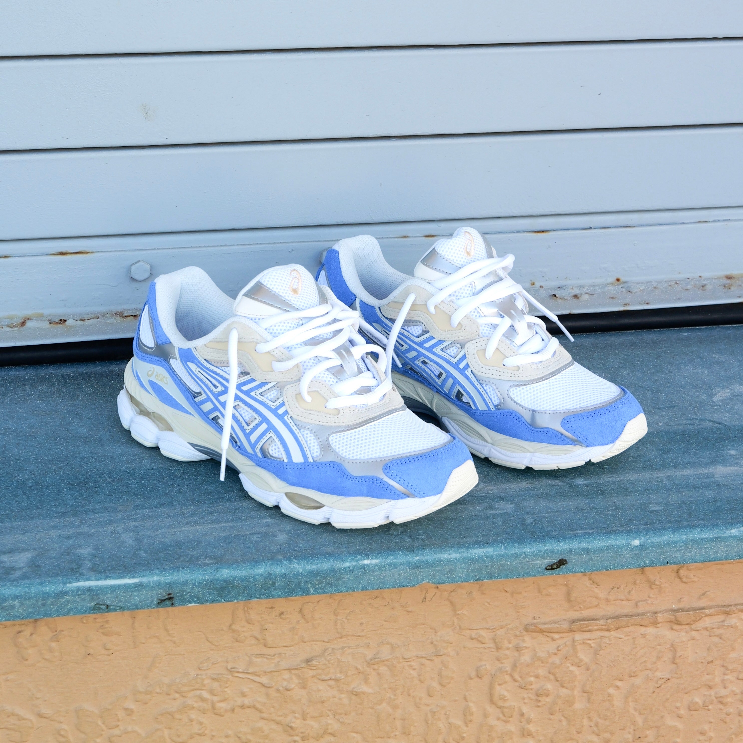 Mens Asics Gel-NYC (White/Blue Coast)