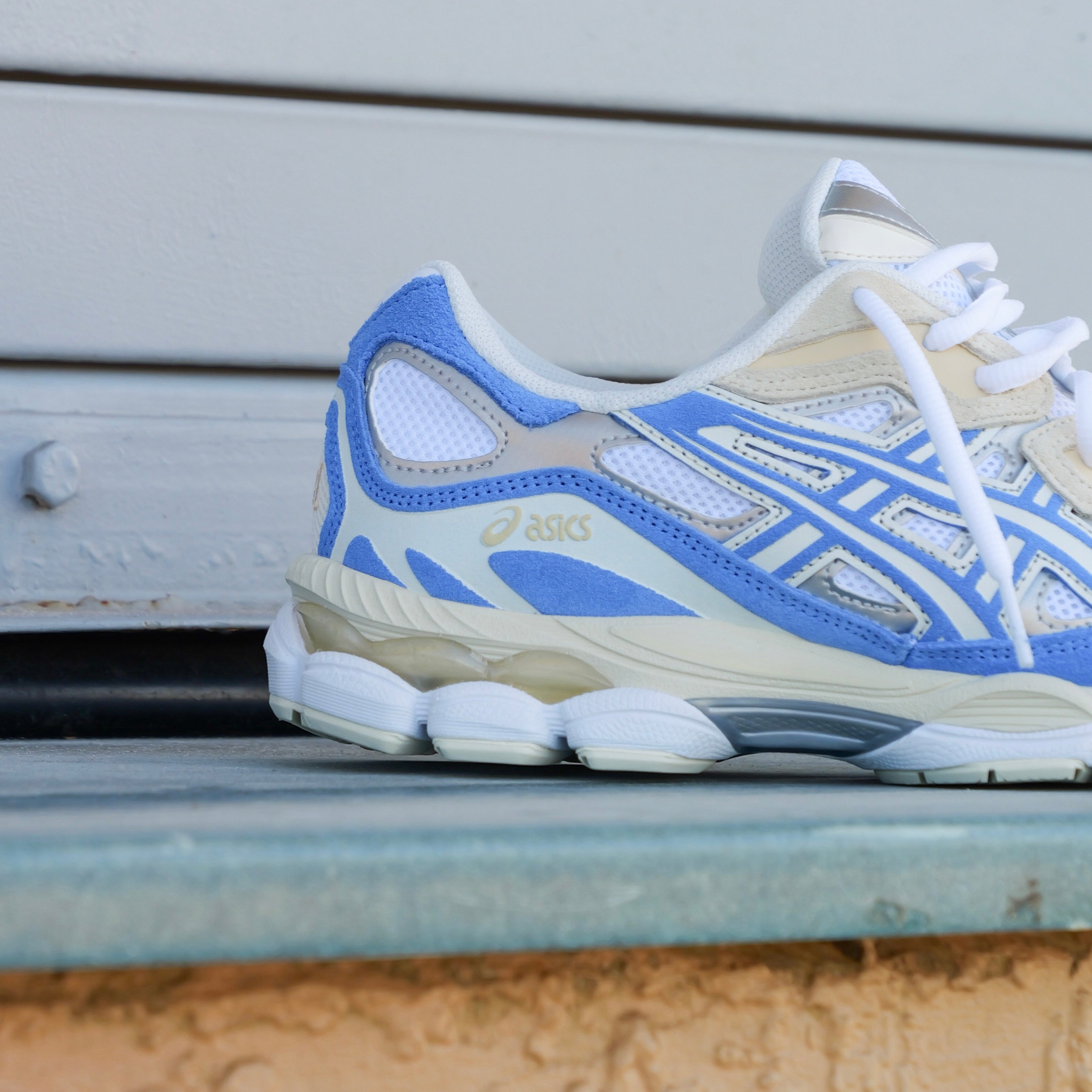 Mens Asics Gel-NYC (White/Blue Coast)