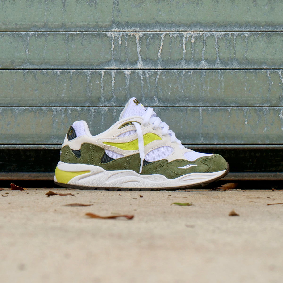 Saucony Grid Shadow 2 Essential White Green Men\'s Shoes Sneakers S70772-6 Saucony Grid Shadow 2 Essential | REVERSIBLE main image 4