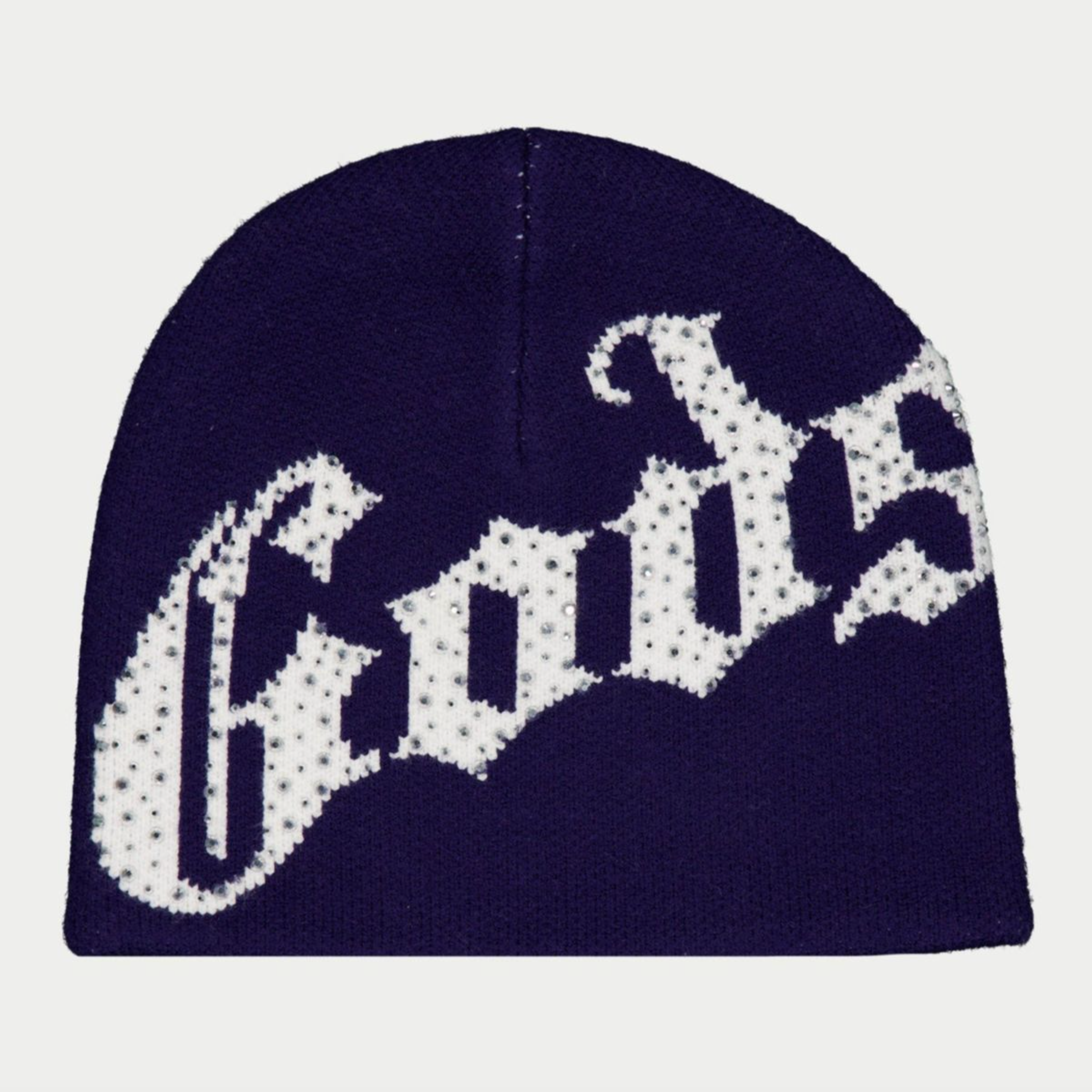 Godspeed OG Logo Studded Beanie (Navy/White)