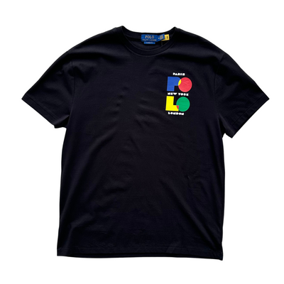 Polo Ralph Lauren Classic Fit City Logo Jersey T-Shirt (Black) - Polo Ralph Lauren