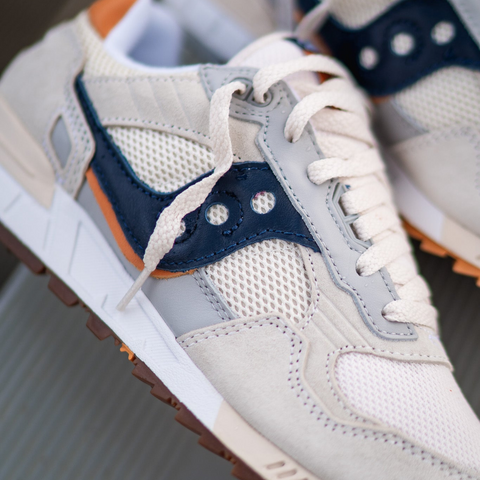 Saucony shadow 6 2025 white grey navy