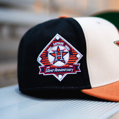 Houston Astros Mitchell & Ness Silver Anniversary Homefield Fitted
