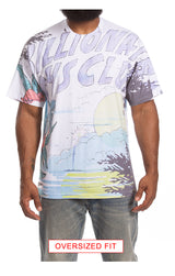 Billionaire Boys Club "Sunrise" SS Knit (Oversized) (White)