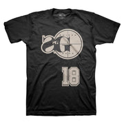 Sniper Gang SG18 Basketball T-Shirt (Black/Sand) - Sniper Gang Apparel
