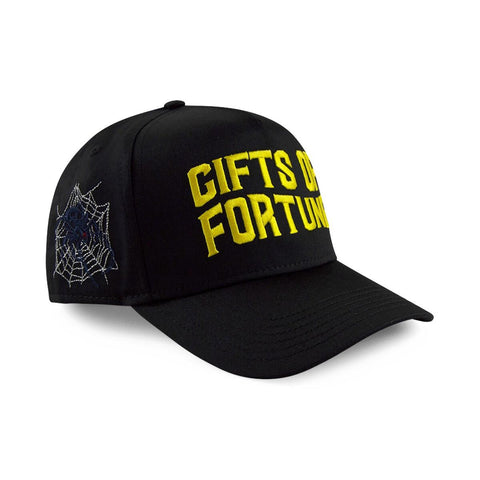 Gifts of Fortune Black Widow Trucker (Black/Yellow) - Gifts of Fortune