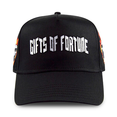 Gifts of Fortune Flaming Skull Trucker (Black) - Gifts of Fortune