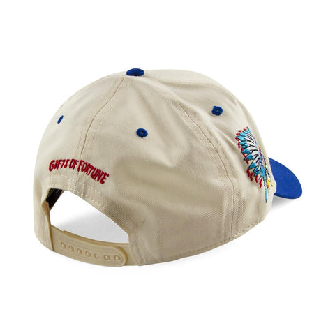 Gifts of Fortune Indian Warriors Trucker (Cream/Blue) - Gifts of Fortune