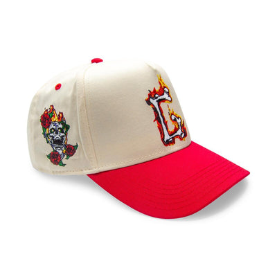 Gifts of Fortune G Flames Trucker (Cream/Red) - Gifts of Fortune