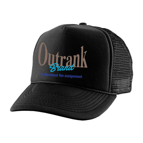 Outrank Never Not Counting Foam Trucker (Black) - Outrank